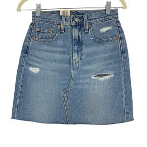 Levi’s High Rise Deconstructed Skirt Size 00/24